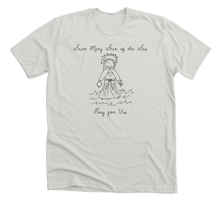Constellation (Aurora), a Heather Cement Premium Unisex Tee