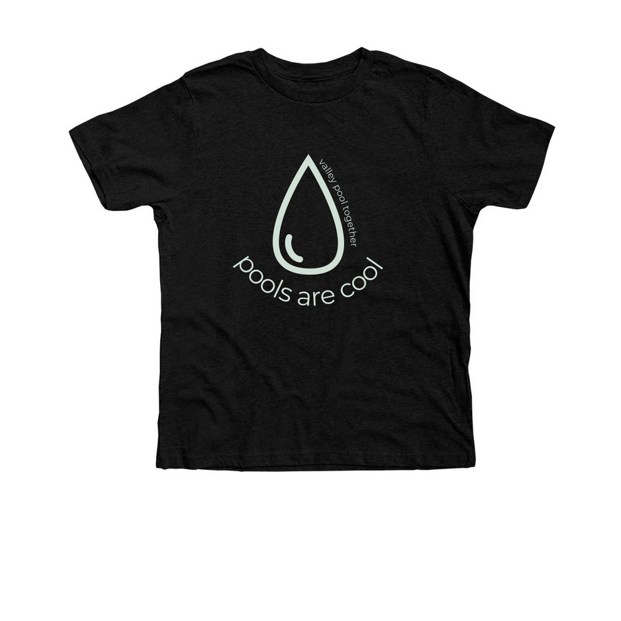 pools are cool, a Black Heather Premium Youth Tee