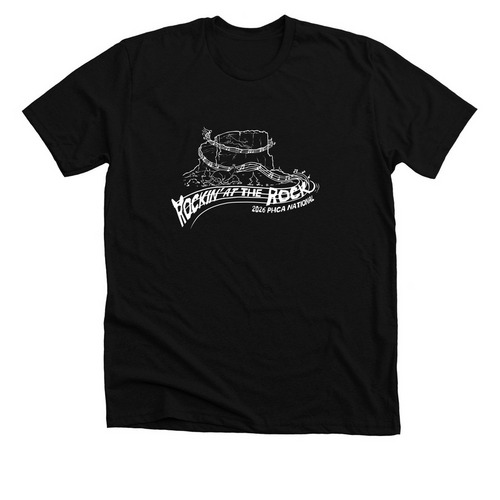 2026 National Logo White&nbsp;, a Solid Black Blend Premium Unisex Tee