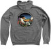 Friend of KPP - Long Sleeves, a Deep Heather Zip Up Hoodie (back-view)