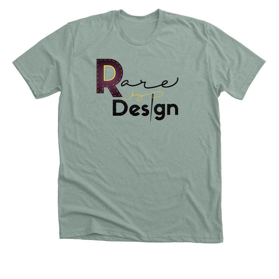 Rare by Design Official Logo Adult&nbsp;, a Heather Sage Premium Unisex Tee