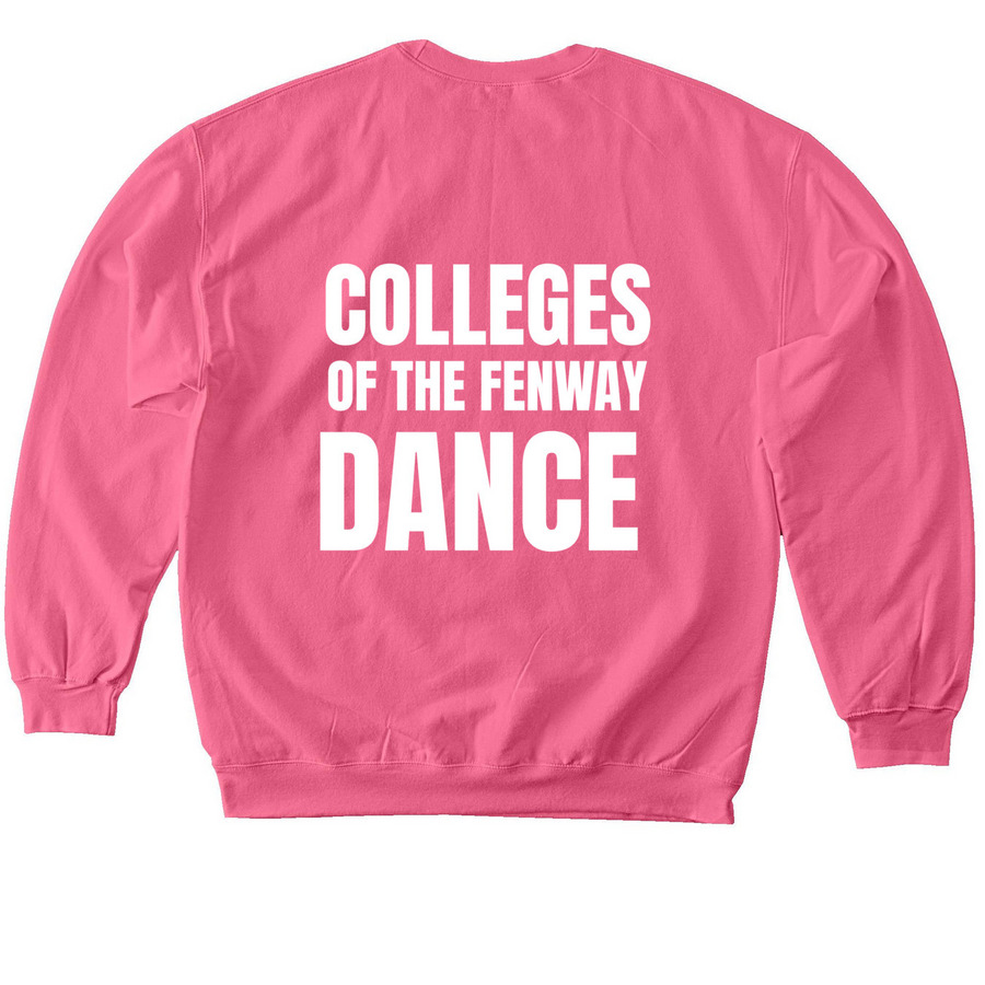 COF Hoodie and Crewneck, a Pink Lemonade Softstyle Crewneck Sweatshirt (back-view)