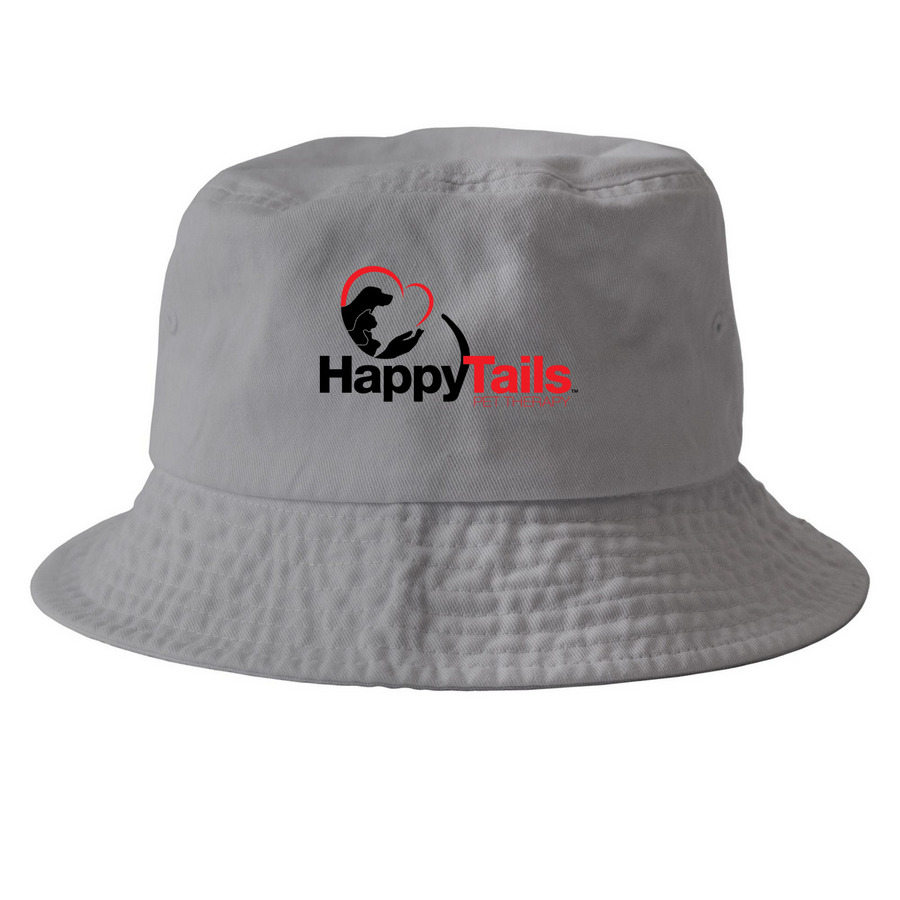 Hats, a Grey Printed Bucket Hat