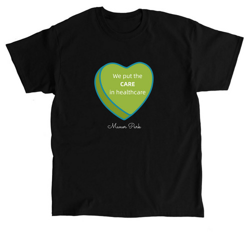 HealthCARE, a Black Classic Unisex Tee
