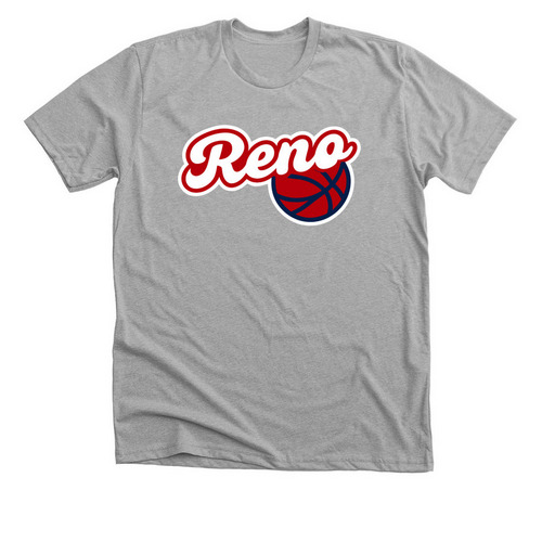 Reno Basketball Bubble, a Athletic Heather Premium Unisex Tee