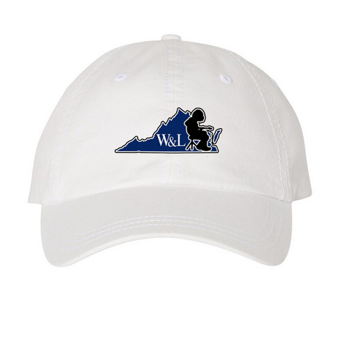Lexington VA Mikey Hat&nbsp;, a White Printed Pigment Dye Baseball Cap
