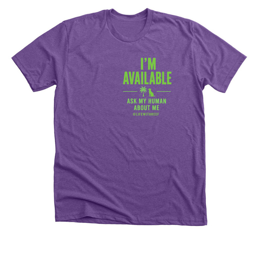 You Should Adopt This Dog, a Heather Team Purple Premium Unisex Tee