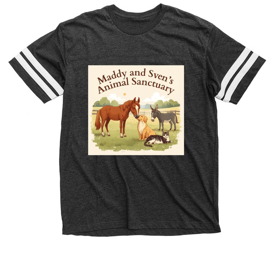 Farm shirt&nbsp;, a Vintage Smoke / White Football Jersey Tee