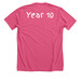 Team Crocs & Crohn's 2026, a Heather Charity Pink Premium Unisex Tee (back-view)