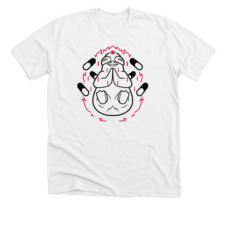 WRONG PILLS! ? (Dark Theme), a Solid White Blend Premium Unisex Tee