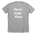 Faith Over Fear Summer Apparel&nbsp;, a Athletic Heather Premium Unisex Tee (back-view)