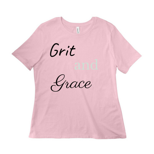 Grit and Grace&nbsp;, a Pink Women?s Relaxed Cotton Tee
