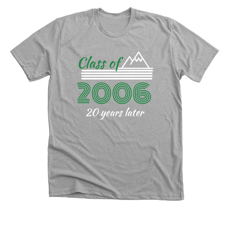 Class of '06 Shirts (multi-color graphic), a Athletic Heather Premium Unisex Tee
