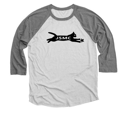 Jack?s Sally MC ? Route 616, a Premium Heather and Heather White 3/4 Sleeve Baseball Tee
