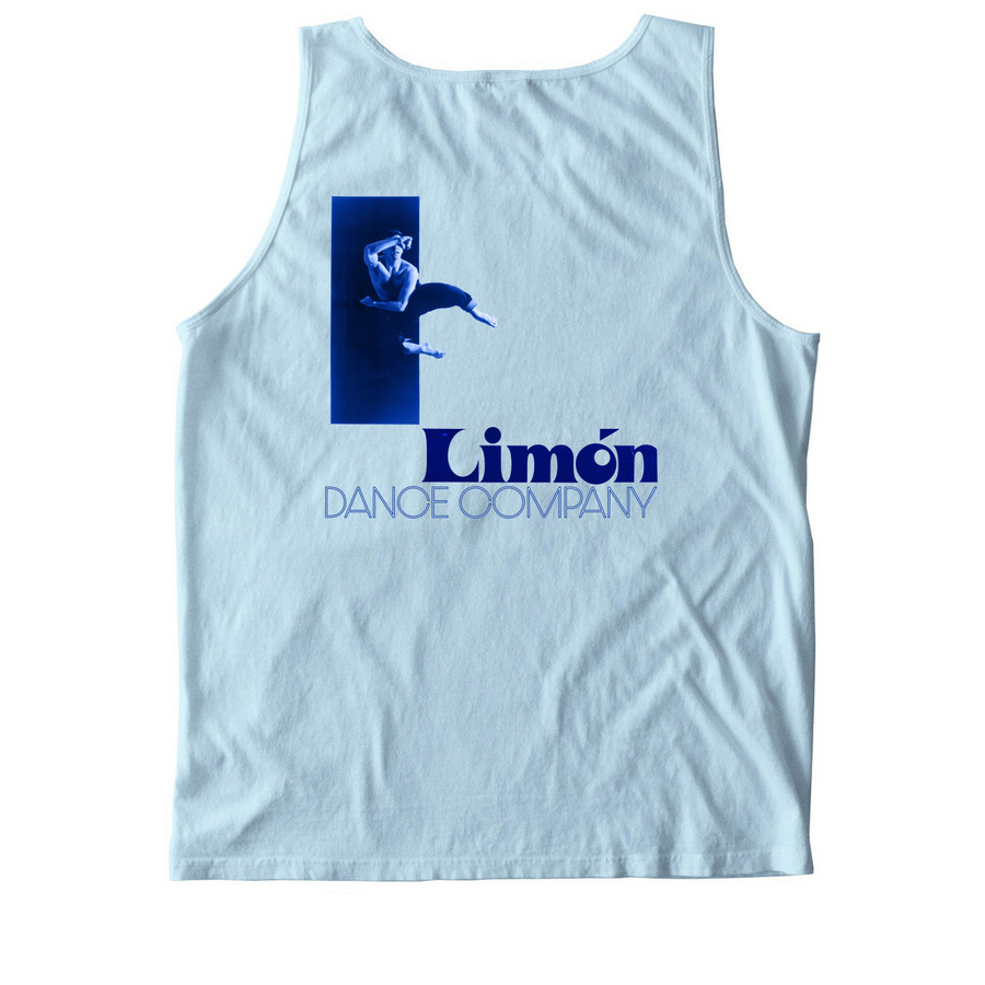 Limon Dance Company, a Chambray Comfort Colors Tank Top (back-view)
