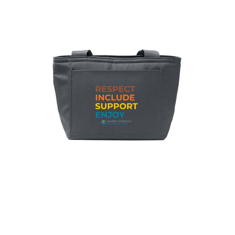 Lunch Bag, a Grey Steel Insulated Lunch Tote