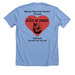 Crew Shirt Alice by Heart, a Heather Carolina Blue Premium Unisex Tee (back-view)