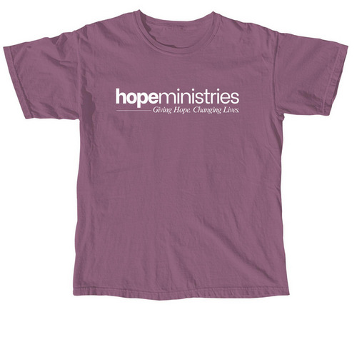 Hope Ministries (Tees & Sweatshirts), a Berry Comfort Colors Unisex Tee