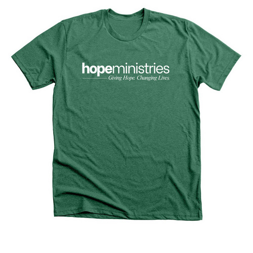 Hope Ministries (Tees & Sweatshirts), a Heather Grass Green Premium Unisex Tee