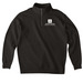 JLGC Corner White Logo Quarter Zip, a Black Midweight Quarter Zip Pullover