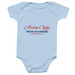 Baby 4th of July, a Light Blue Infant Onesie