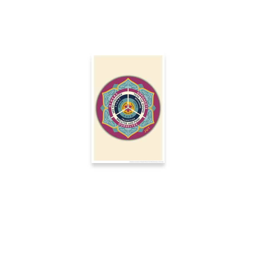 Compass Poster (Light), a Satin 24"x36" Poster