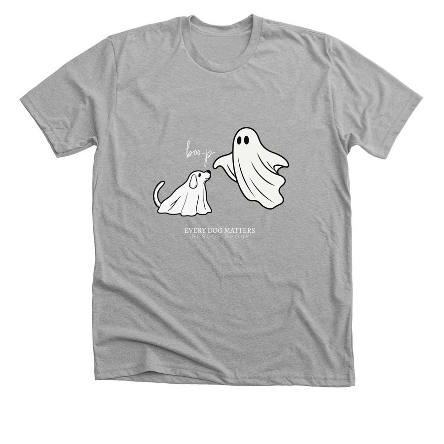 boo-p, a Athletic Heather Premium Unisex Tee