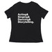 2025 HITS Design (Adult), a Black Women's Relaxed V-Neck Tee