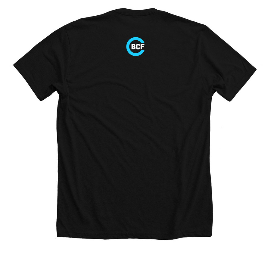 Insulin Vial Shirt, a Solid Black Blend Premium Unisex Tee (back-view)