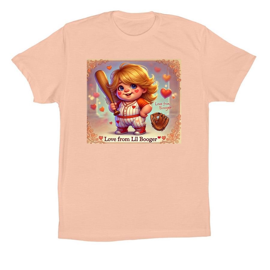 Lil Booger, a Peach Premium Cotton Tee
