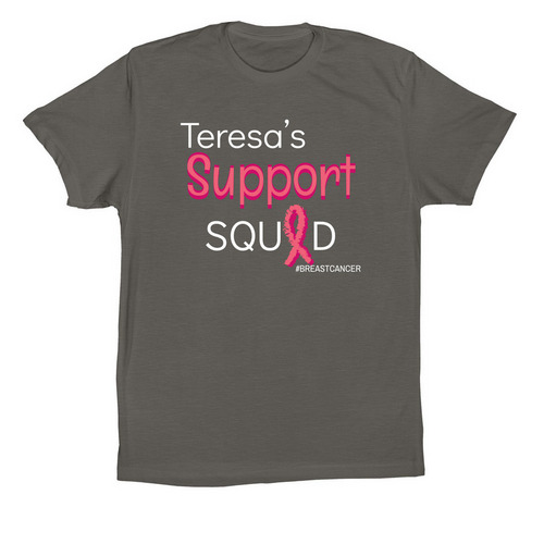 BreastCancer Journey, a Asphalt Premium Cotton Tee