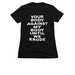 EROSION, a Black Women's Slim Fit Tee