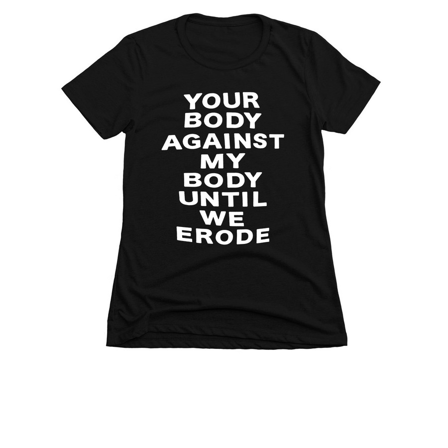 EROSION, a Black Women's Slim Fit Tee