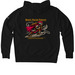 Bison Prepare for Peace, a Black Nike Club Fleece Pullover Hoodie (back-view)