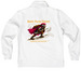 Bison Prepare for Peace, a White Nike Club Fleece Half Zip Pullover (back-view)