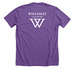 violetfemmes (purple) - Short & Long Sleeve, a Heather Team Purple Premium Unisex Tee (back-view)