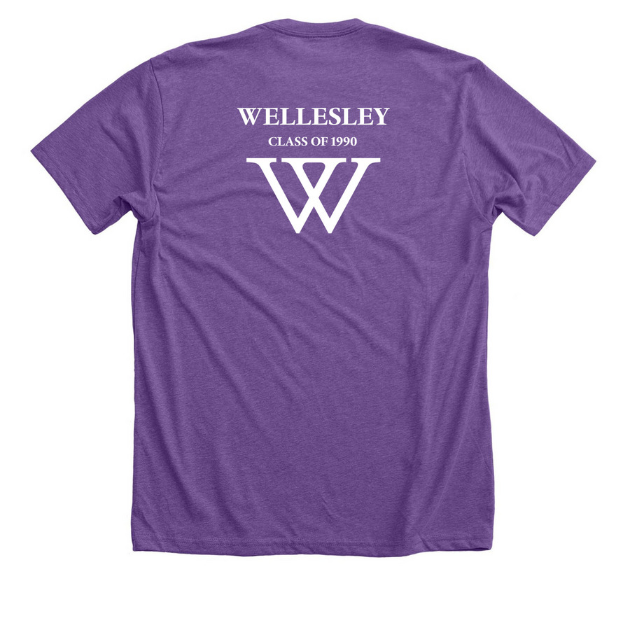 violetfemmes (purple) - Short & Long Sleeve, a Heather Team Purple Premium Unisex Tee (back-view)