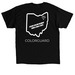 Rogues Hollow- white logo :)&nbsp;, a Black Classic Unisex Tee (back-view)
