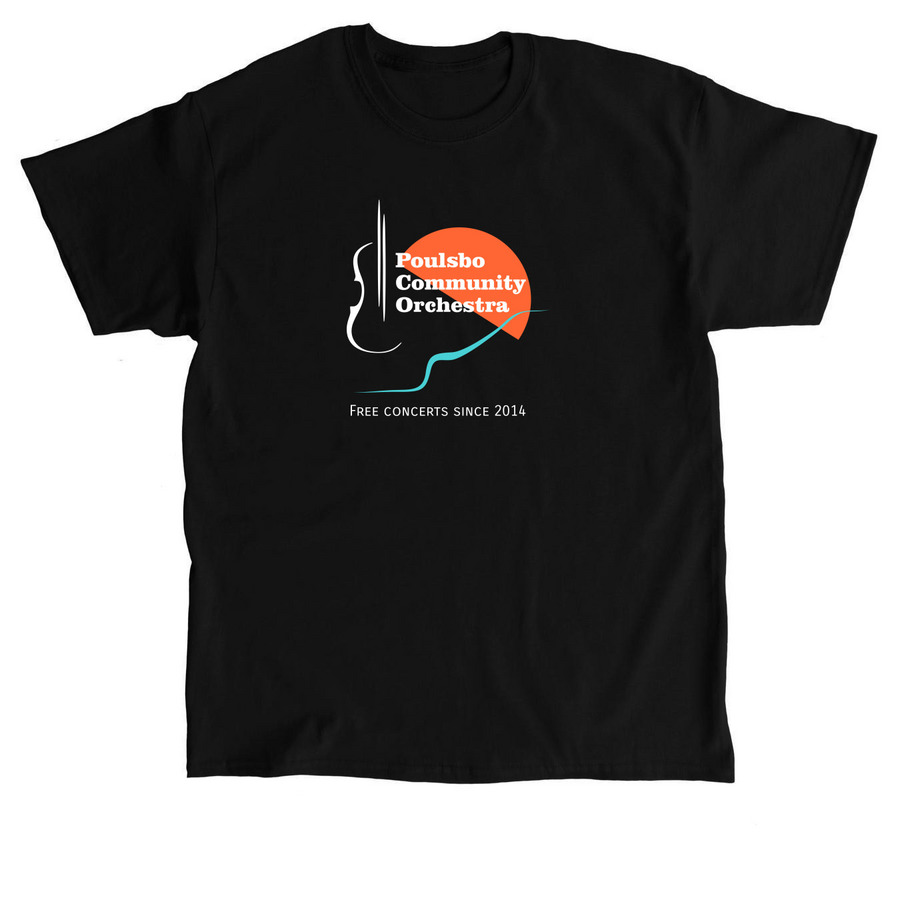 Poulsbo Community Orchestra 2026 Fundraiser, a Black Classic Unisex Tee