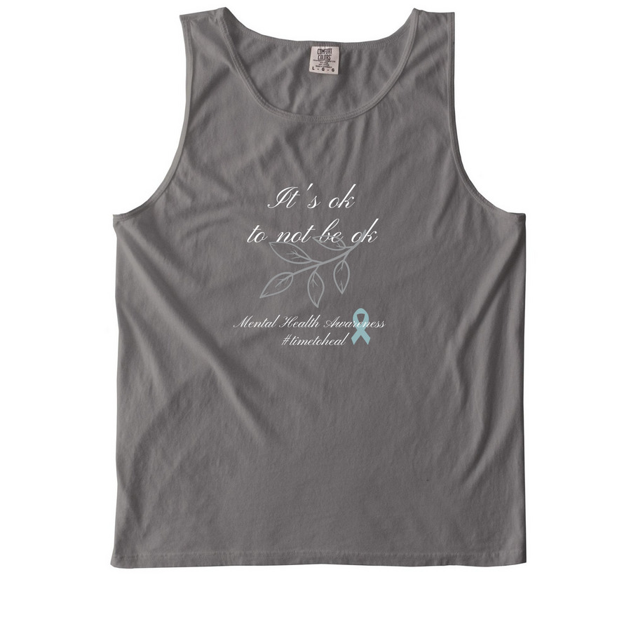 Mental Health Awareness 3, a Grey Comfort Colors Tank Top