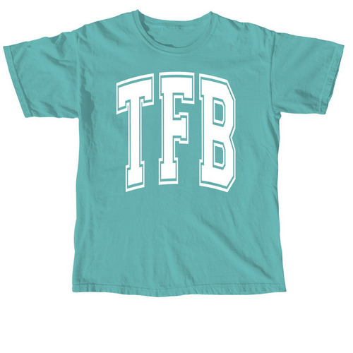 TFB - VARSITY, a Seafoam Comfort Colors Unisex Tee