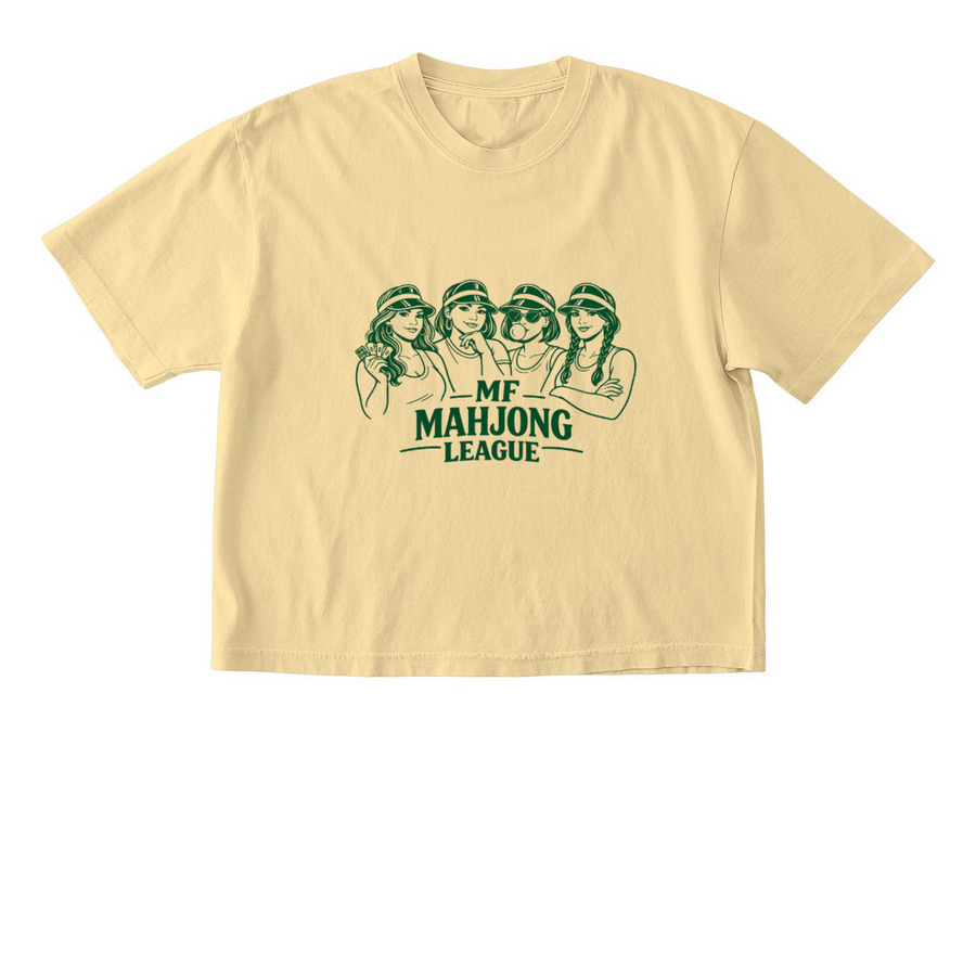 MF Mahjong League&nbsp;, a Butter Comfort Colors Boxy Tee