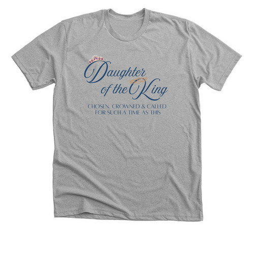 Daughter of the King, a Athletic Heather Premium Unisex Tee