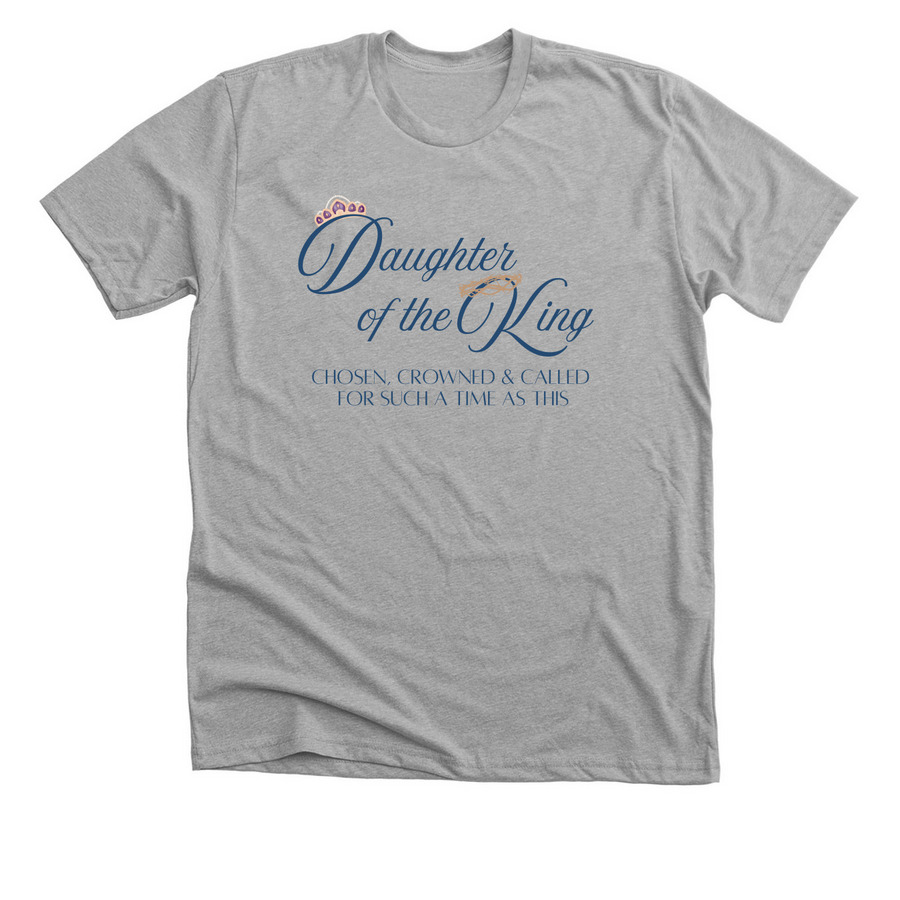 Daughter of the King Sister Sabbath Shirt, a Athletic Heather Premium Unisex Tee