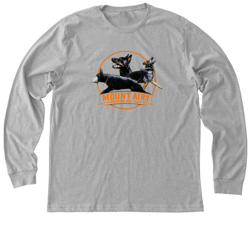 Mount Airy Working Dog Club, a Athletic Heather Premium Long Sleeve Tee
