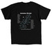 Lochsa Map, a Black Classic Unisex Tee (back-view)