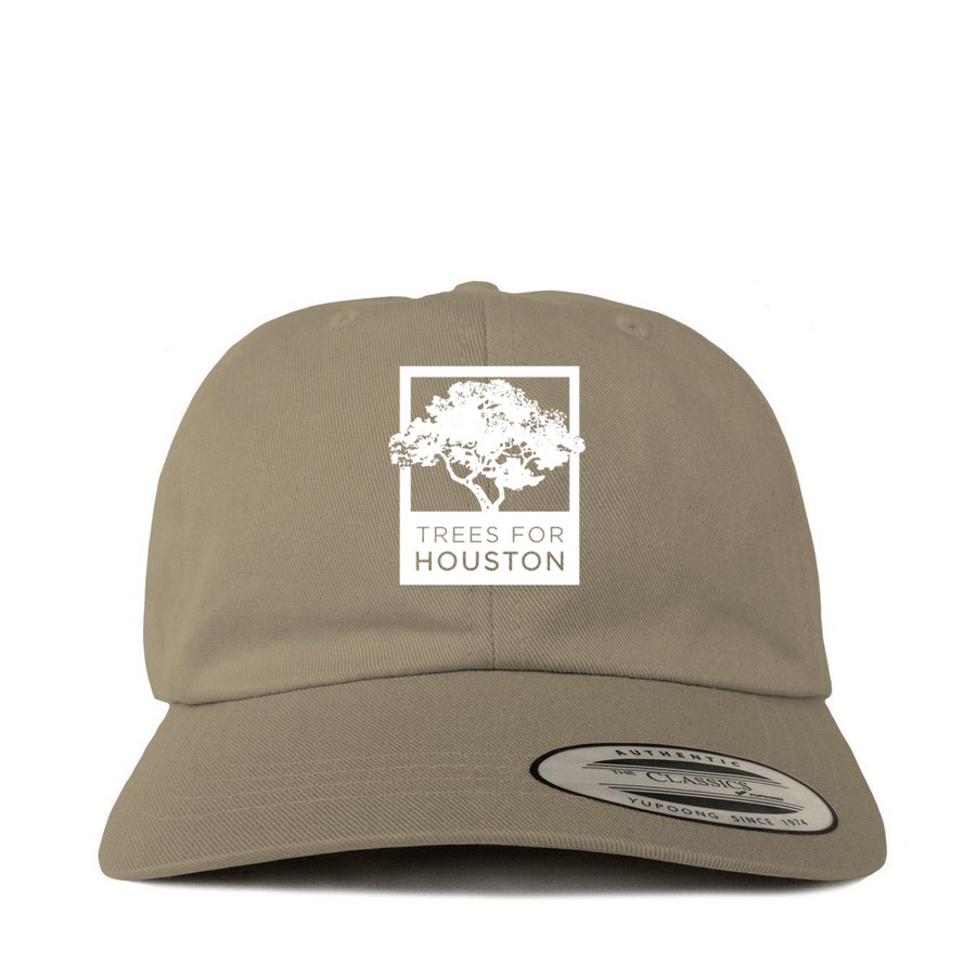 Trees For Houston Baseball Cap, a Khaki Printed Classic Baseball Cap