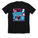 When we were young, a Solid Black Blend Premium Unisex Tee (back-view)