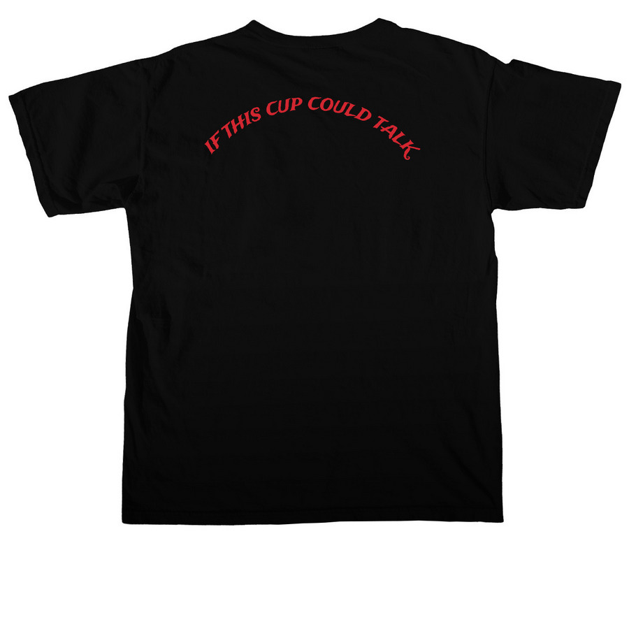 is the mask off yet collection, a Black Comfort Colors Unisex Tee (back-view)