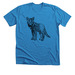 Coyote, a Neon Blue Premium Unisex Tee